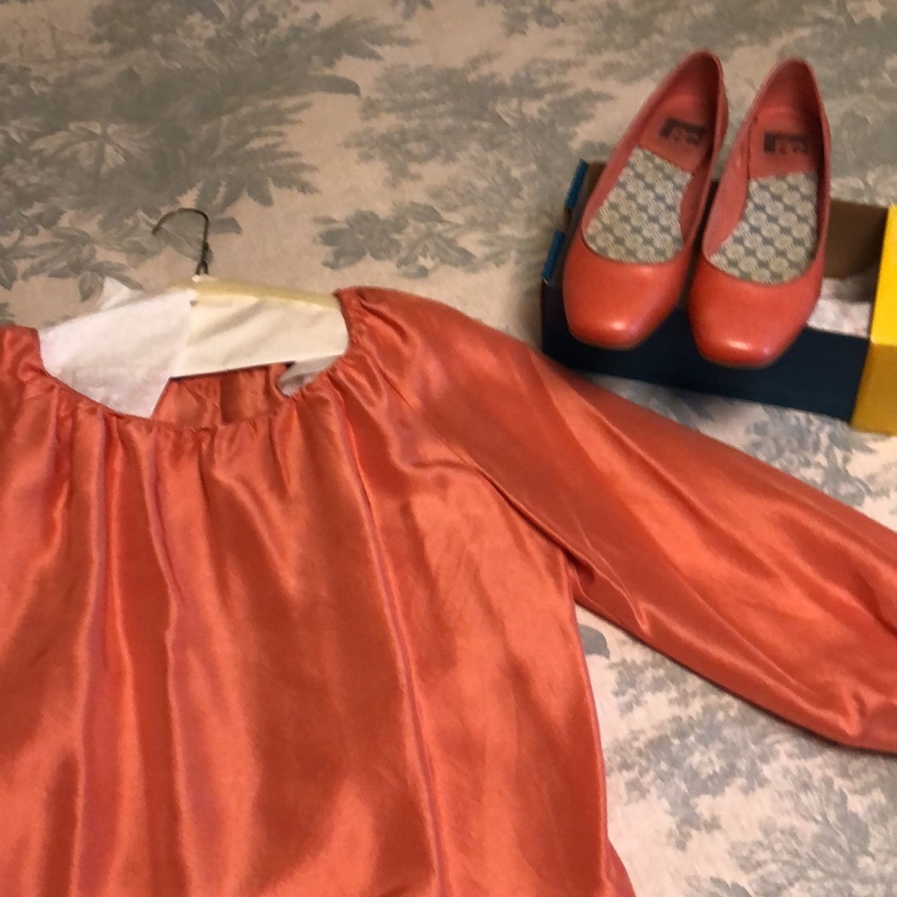 Talbots 3/4 sleeve 100% silk blouse m - Picture 4 of 4
